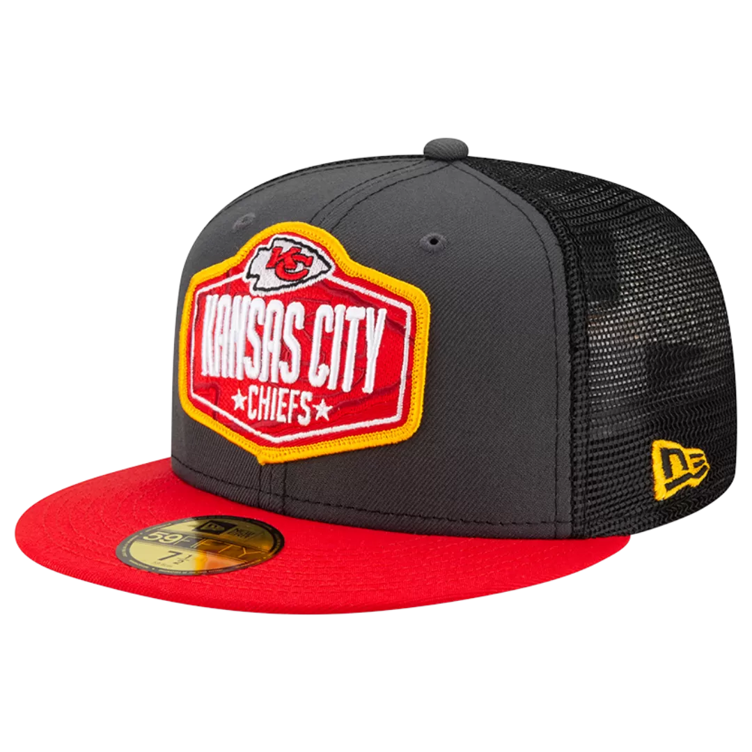 NEW ERA Kansas City Chiefs 2021 On Stage Draft 59FIFTY Fitted Hat 4 NEW ERA Kansas City Chiefs 2021 On Stage Draft 59FIFTY Fitted Hat - Image 2