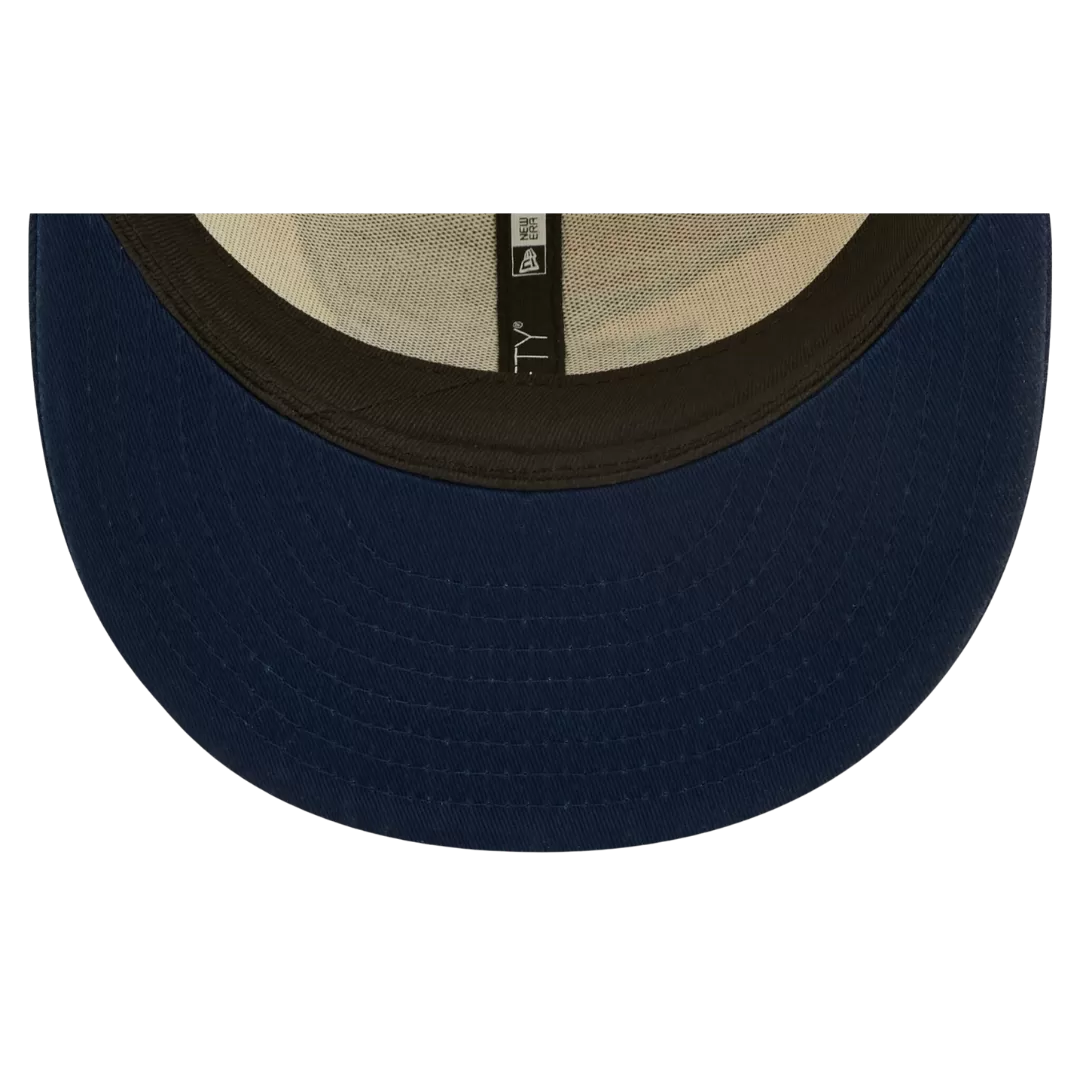 NEW ERA New England Patriots Cream/Navy 2022 Sideline 59FIFTY Fitted Hat 5 NEW ERA New England Patriots Cream/Navy 2022 Sideline 59FIFTY Fitted Hat - Image 3