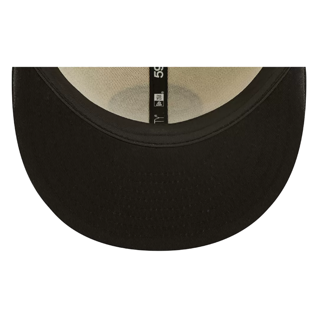 NEW ERA Pittsburgh Steelers Cream/Black 2022 Sideline 59FIFTY Fitted Hat 6 NEW ERA Pittsburgh Steelers Cream/Black 2022 Sideline 59FIFTY Fitted Hat - Image 4