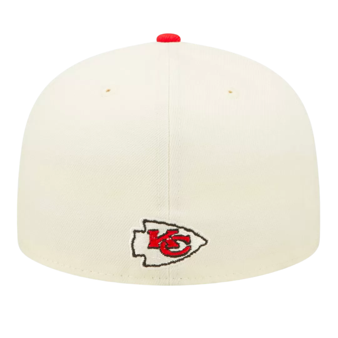 NEW ERA Kansas City Chiefs Cream/Red 2022 Sideline 59FIFTY Fitted Hat 5 NEW ERA Kansas City Chiefs Cream/Red 2022 Sideline 59FIFTY Fitted Hat - Image 3
