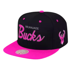 Mitchell & Ness Milwaukee Bucks Mitchell And Ness Sweetheart Script Snapback Hat