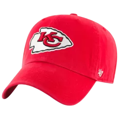 '47 BRAND Kansas City Chiefs Red Clean Up Adjustable Hat