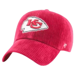 '47 BRAND Kansas City Chiefs Thick Corduroy Clean Up Adjustable Hat