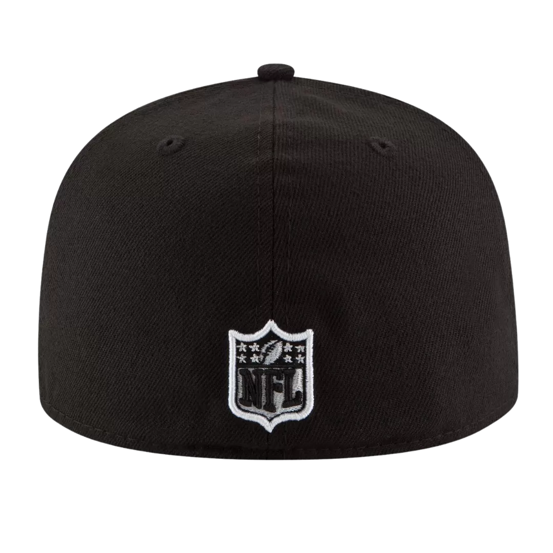 NEW ERA Cleveland Browns Black And White 59FIFTY Fitted Hat 5 NEW ERA Cleveland Browns Black And White 59FIFTY Fitted Hat - Image 3