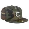 NEW ERA Chicago Cubs Woodland Camo 59FIFTY Fitted Hat -Fashion Hat Shop 119419751