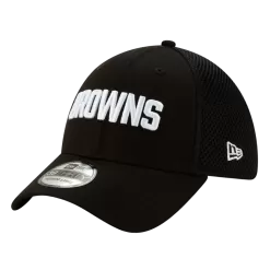 NEW ERA Cleveland Browns Black & White Neo 39THIRTY Flex Hat -Fashion Hat Shop 122936452