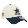 Dallas Cowboys Cream/Navy 2022 Sideline 39THIRTY Flex Hat -Fashion Hat Shop 2203103231