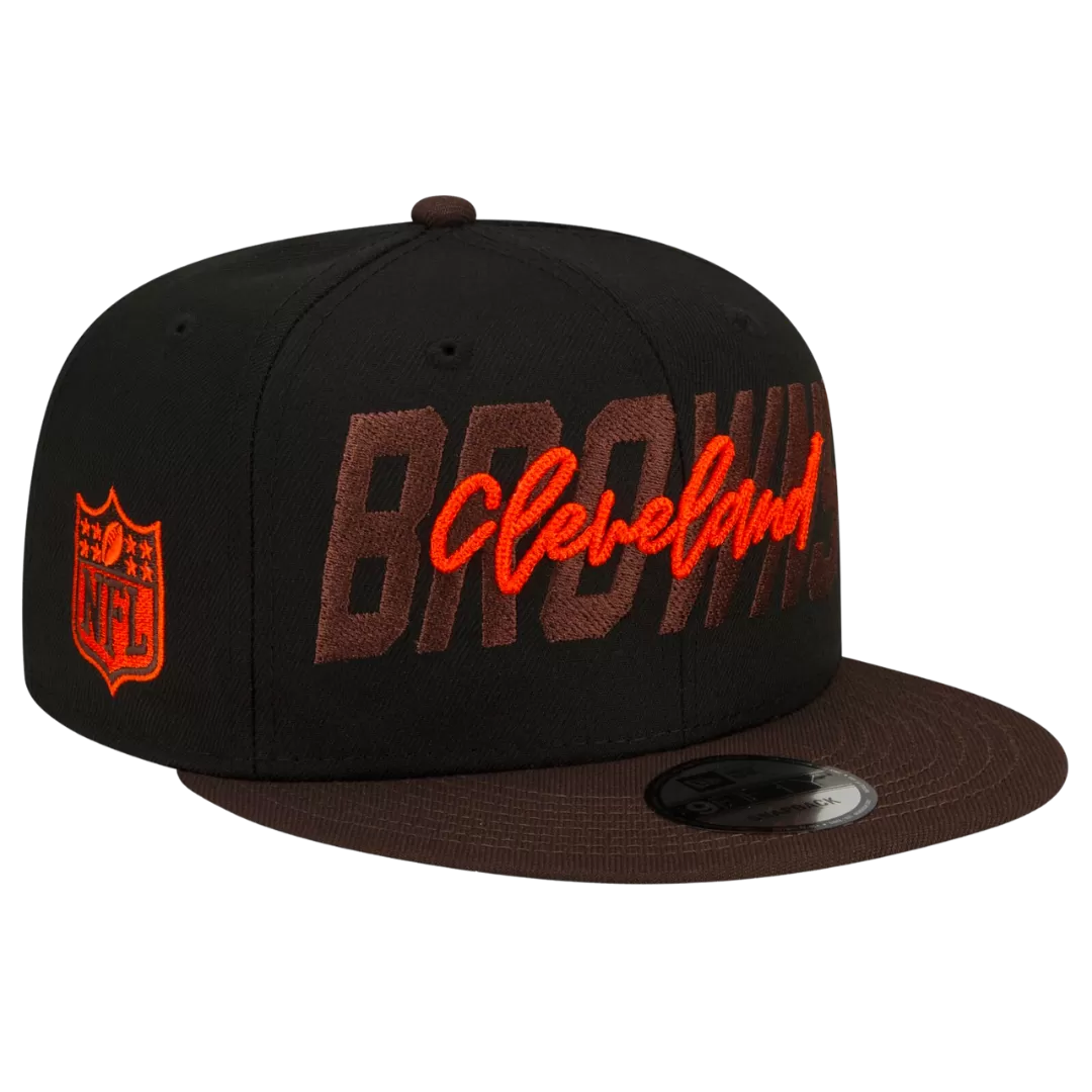 NEW ERA Cleveland Browns 2022 Draft 9FIFTY Snapback Hat 3 NEW ERA Cleveland Browns 2022 Draft 9FIFTY Snapback Hat