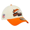 NEW ERA Denver Broncos Cream/Orange 2022 Sideline 39THIRTY Flex Hat -Fashion Hat Shop 602795871