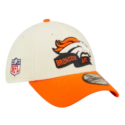 NEW ERA Denver Broncos Cream/Orange 2022 Sideline 39THIRTY Flex Hat