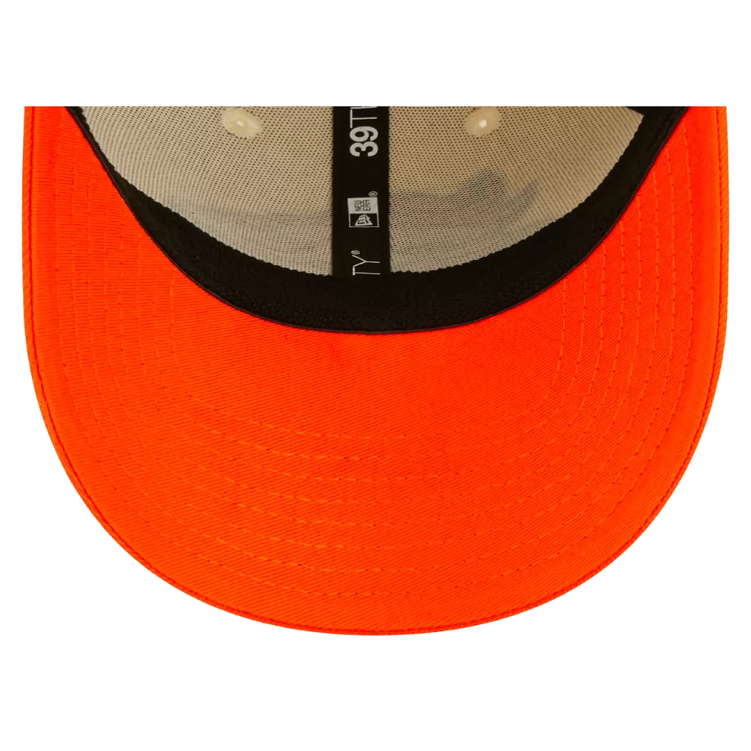 NEW ERA Denver Broncos Cream/Orange 2022 Sideline 39THIRTY Flex Hat 5 NEW ERA Denver Broncos Cream/Orange 2022 Sideline 39THIRTY Flex Hat - Image 3