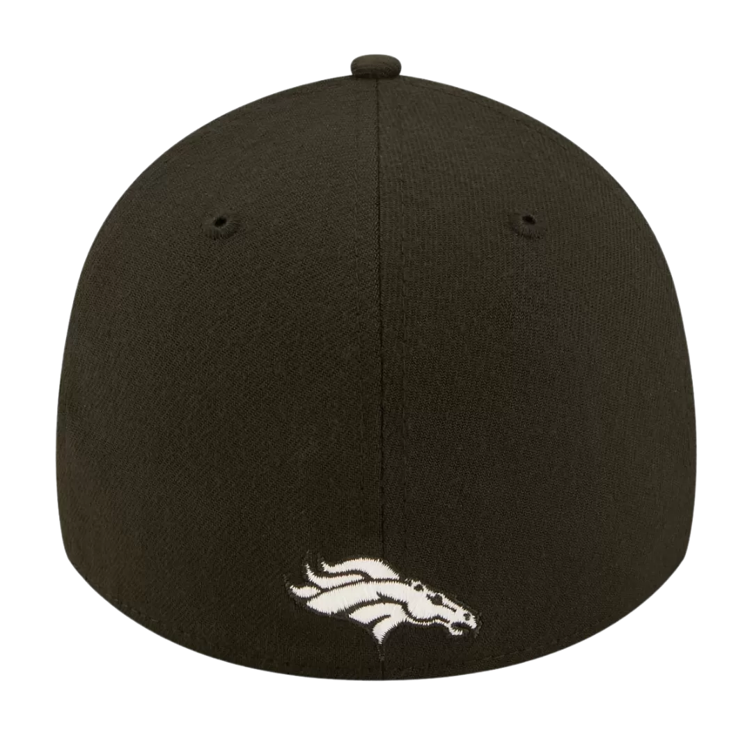 NEW ERA Denver Broncos Black And White 2022 Sideline 39THIRTY Flex Hat 5 NEW ERA Denver Broncos Black And White 2022 Sideline 39THIRTY Flex Hat - Image 3