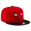 NEW ERA Chicago Bulls Red Two Tone 59FIFTY Fitted Hat -Fashion Hat Shop 703436971