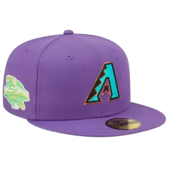 NEW ERA Arizona Diamondbacks Purple 2001 World Series Champions Citrus Pop 59FIFTY Fitted Hat