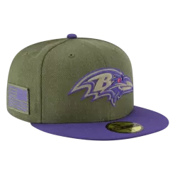 NEW ERA Baltimore Ravens 2018 Salute To Service 59FIFTY Fitted Hat