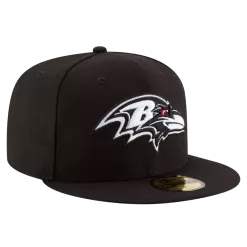 NEW ERA Baltimore Ravens Black And White 59FIFTY Fitted Hat
