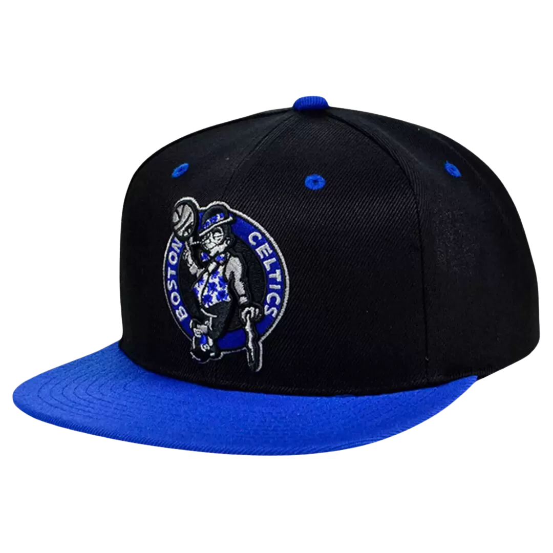 Mitchell & Ness Boston Celtics Mitchell And Ness Black Royalty Snapback Hat 4 Mitchell & Ness Boston Celtics Mitchell And Ness Black Royalty Snapback Hat - Image 2