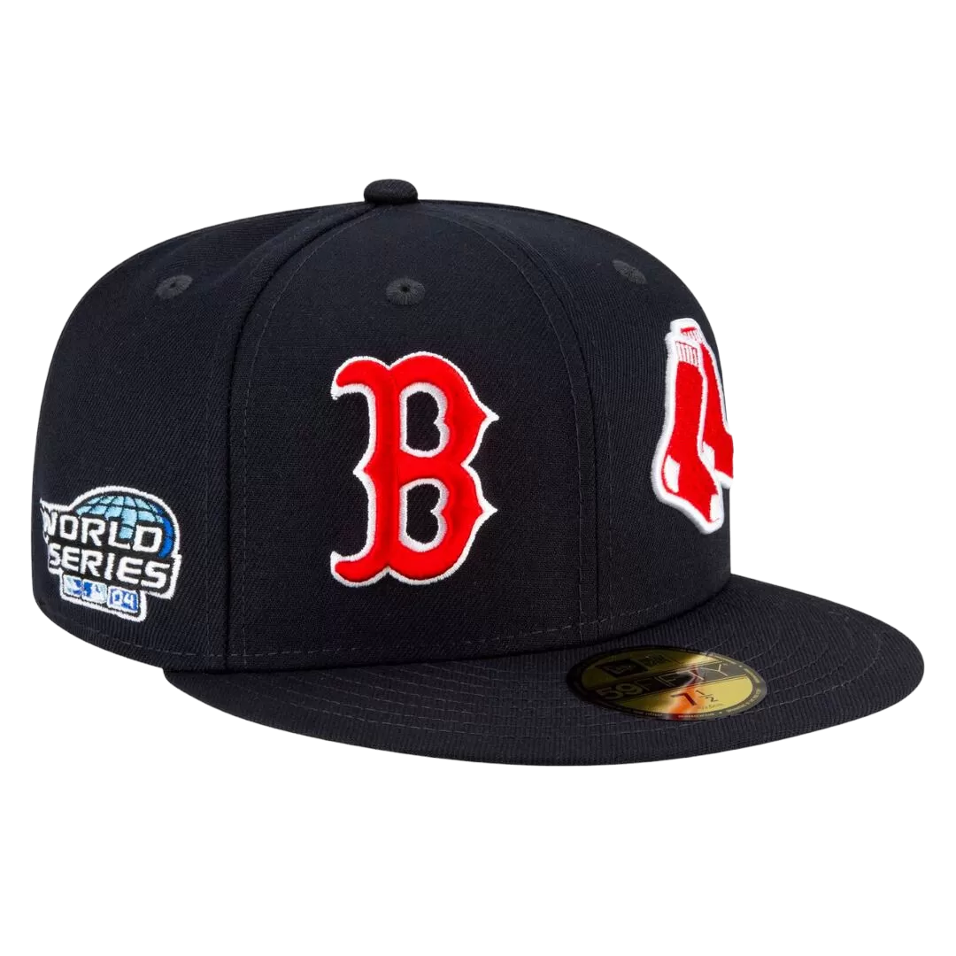 NEW ERA Boston Red Sox Patch Pride 59FIFTY Fitted Hat 2 NEW ERA Boston Red Sox Patch Pride 59FIFTY Fitted Hat