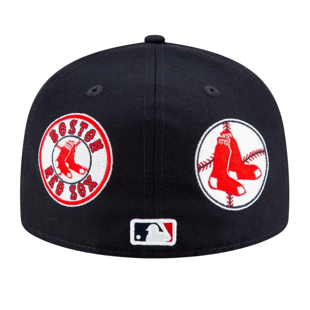NEW ERA Boston Red Sox Patch Pride 59FIFTY Fitted Hat 6 NEW ERA Boston Red Sox Patch Pride 59FIFTY Fitted Hat - Image 5