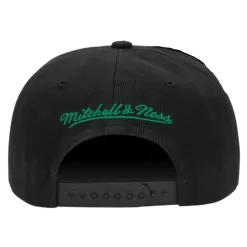 Mitchell & Ness Boston Celtics Mitchell And Ness Black Core Basic Snapback Hat -Fashion Hat Shop Bostonceltics mitchell ness