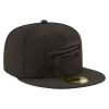 NEW ERA Buffalo Bills Black On Black 59FIFTY Fitted Hat -Fashion Hat Shop BuffaloBillsBlackOnBlack59FIFTYFittedHat