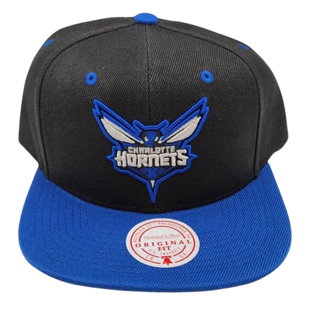 Mitchell & Ness Charlotte Hornets Mitchell And Ness Black Royalty Snapback Hat 4 Mitchell & Ness Charlotte Hornets Mitchell And Ness Black Royalty Snapback Hat - Image 2