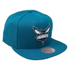 Mitchell & Ness Charlotte Hornets Mitchell And Ness Core Teal Snapback Hat