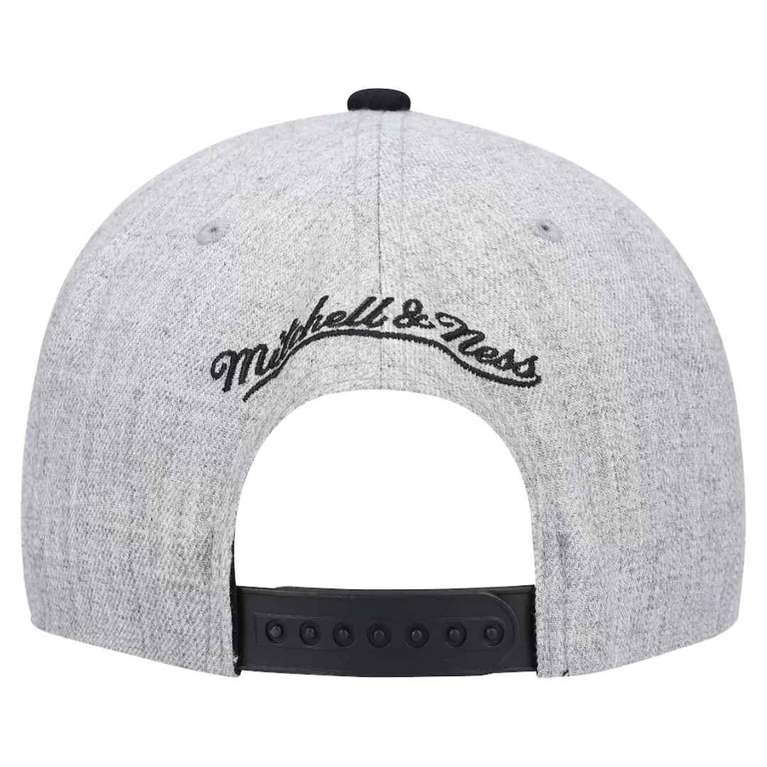 Mitchell & Ness Charlotte Hornets Mitchell And Ness Heather Underpop Snapback Hat 5 Mitchell & Ness Charlotte Hornets Mitchell And Ness Heather Underpop Snapback Hat - Image 3