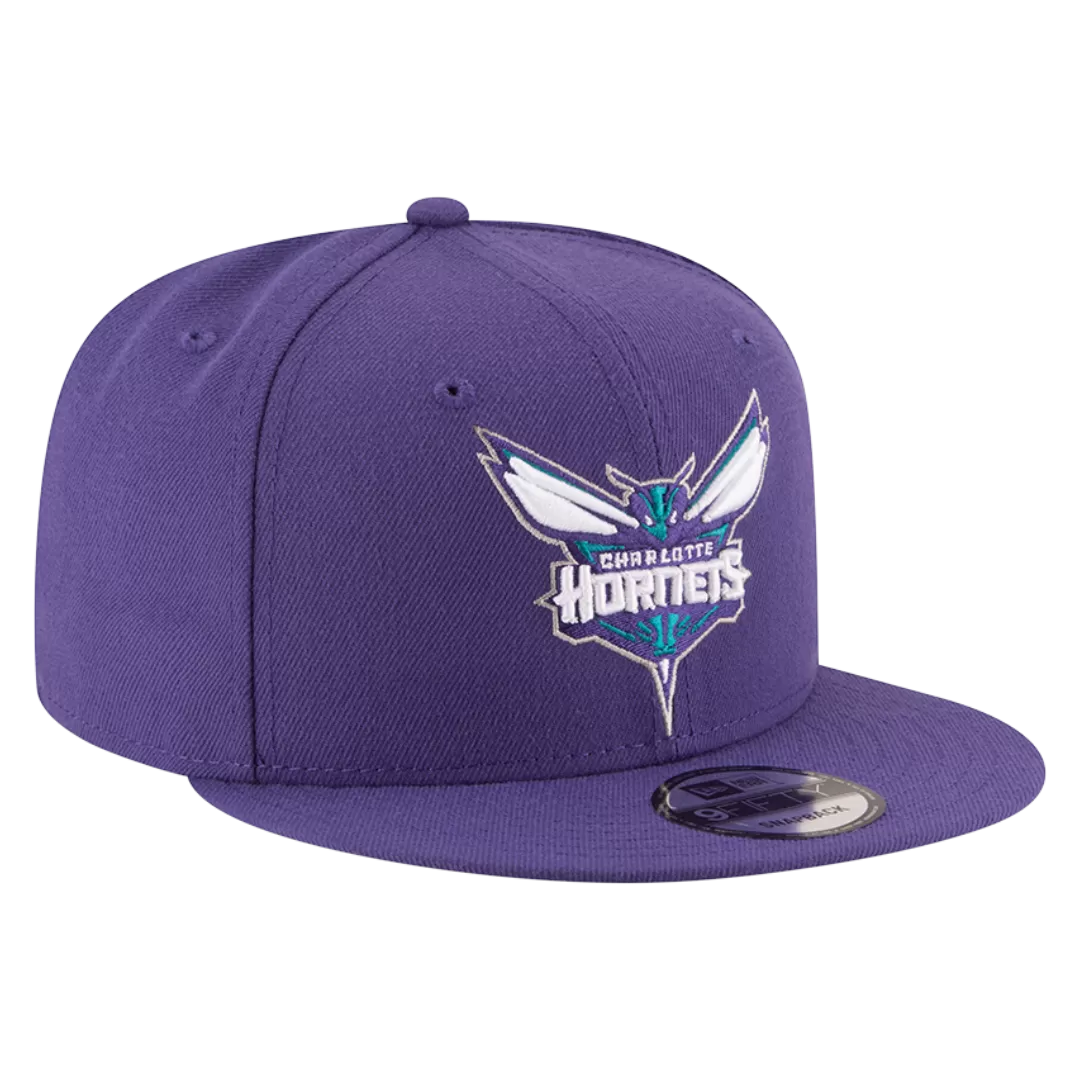 NEW ERA Charlotte Hornets Team Color 9FIFTY Snapback Hat 3 NEW ERA Charlotte Hornets Team Color 9FIFTY Snapback Hat