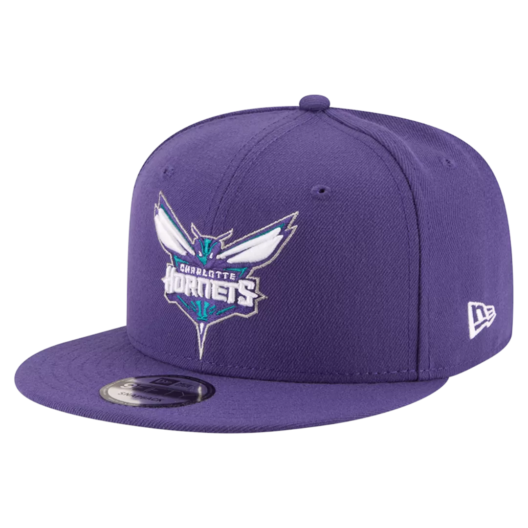 NEW ERA Charlotte Hornets Team Color 9FIFTY Snapback Hat 4 NEW ERA Charlotte Hornets Team Color 9FIFTY Snapback Hat - Image 2
