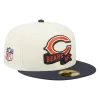 NEW ERA Chicago Bears "C" Cream/Navy 2022 Sideline 59FIFTY Fitted Hat -Fashion Hat Shop ChicagoBears C Cream Navy2022Sideline59FIFTYFittedHat