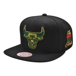 Mitchell & Ness Chicago Bulls Mitchell And Ness BHM Logo Snapback Hat