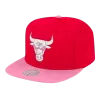 Mitchell & Ness Chicago Bulls Mitchell And Ness Sweetheart Two-Tone Red / Pink Snapback Hat