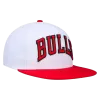 Mitchell & Ness Chicago Bulls Mitchell And Ness Two-Tone White / Red Snapback Hat -Fashion Hat Shop ChicagoBullsMitchellandNessTwo ToneWhite RedSnapbackHat