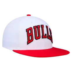 Mitchell & Ness Chicago Bulls Mitchell And Ness Two-Tone White / Red Snapback Hat
