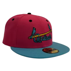 Fan Cave X New Era Exclusive St Louis Cardinals Birds On A Bat "Miami Vice" 59FIFTY Fitted Hat
