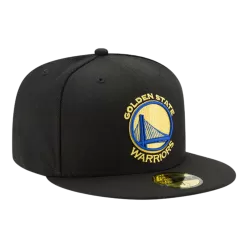 NEW ERA Golden State Warriors Black Official Team Color 59FIFTY Fitted Hat