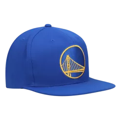Mitchell & Ness Golden State Warriors Mitchell And Ness Blue Core Basic Snapback Hat