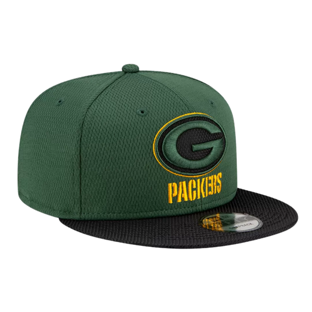 NEW ERA Green Bay Packers 2021 Sideline Road 9FIFTY Snapback Hat 3 NEW ERA Green Bay Packers 2021 Sideline Road 9FIFTY Snapback Hat