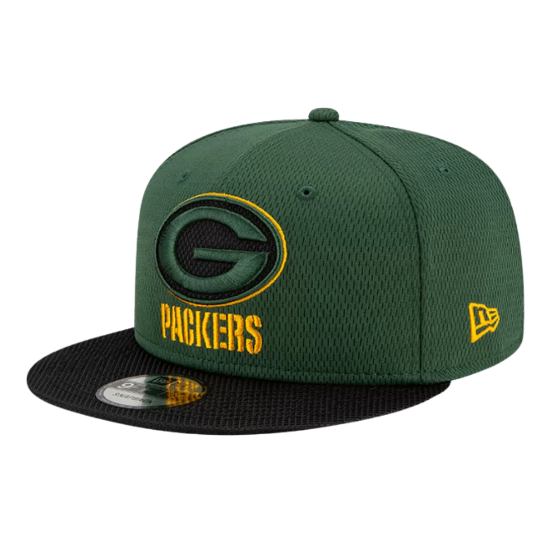 NEW ERA Green Bay Packers 2021 Sideline Road 9FIFTY Snapback Hat 4 NEW ERA Green Bay Packers 2021 Sideline Road 9FIFTY Snapback Hat - Image 2
