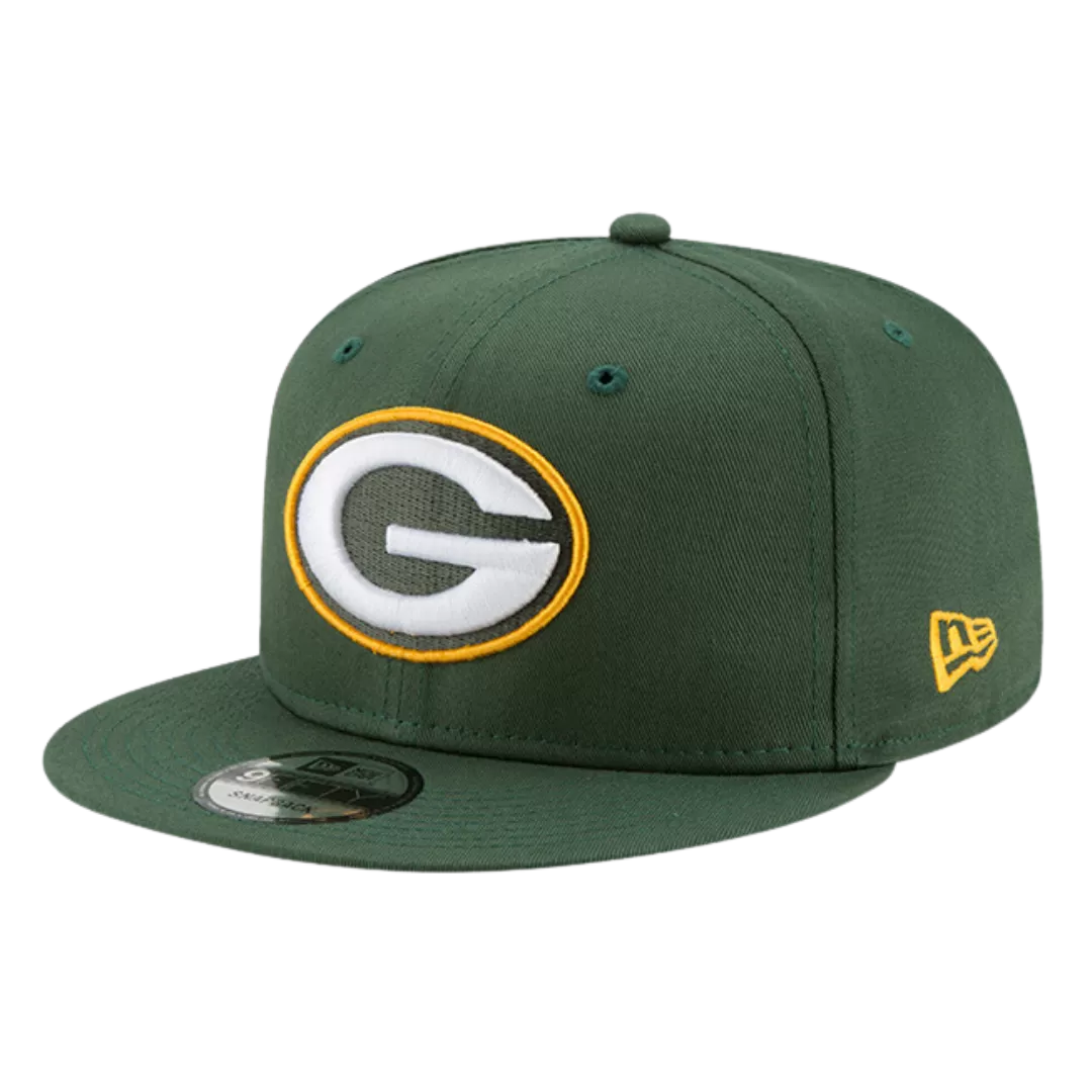 NEW ERA Green Bay Packers Basic 9FIFTY Snapback Hat 4 NEW ERA Green Bay Packers Basic 9FIFTY Snapback Hat - Image 2