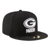 NEW ERA Green Bay Packers Black And White 59FIFTY Fitted Hat -Fashion Hat Shop GreenBayPackersBlackandWhite59FIFTYFittedHat1