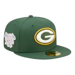 NEW ERA Green Bay Packers Super Bowl XXXI Purple Pop Sweat 59FIFTY Fitted Hat