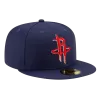 NEW ERA Houston Rockets 1990 Light Navy 59FIFTY Fitted Hat -Fashion Hat Shop HoustonRockets1990LightNavy59FIFTYFittedHat1