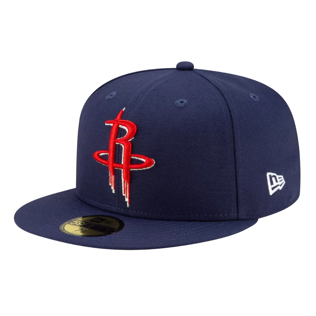 NEW ERA Houston Rockets 1990 Light Navy 59FIFTY Fitted Hat 4 NEW ERA Houston Rockets 1990 Light Navy 59FIFTY Fitted Hat - Image 2