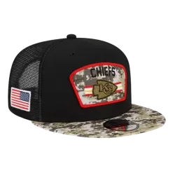 NEW ERA Kansas City Chiefs 2021 Salute To Service 9FIFTY Snapback Hat