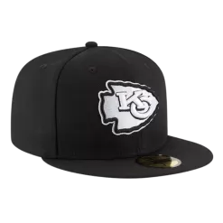 NEW ERA Kansas City Chiefs Black And White 59FIFTY Fitted Hat