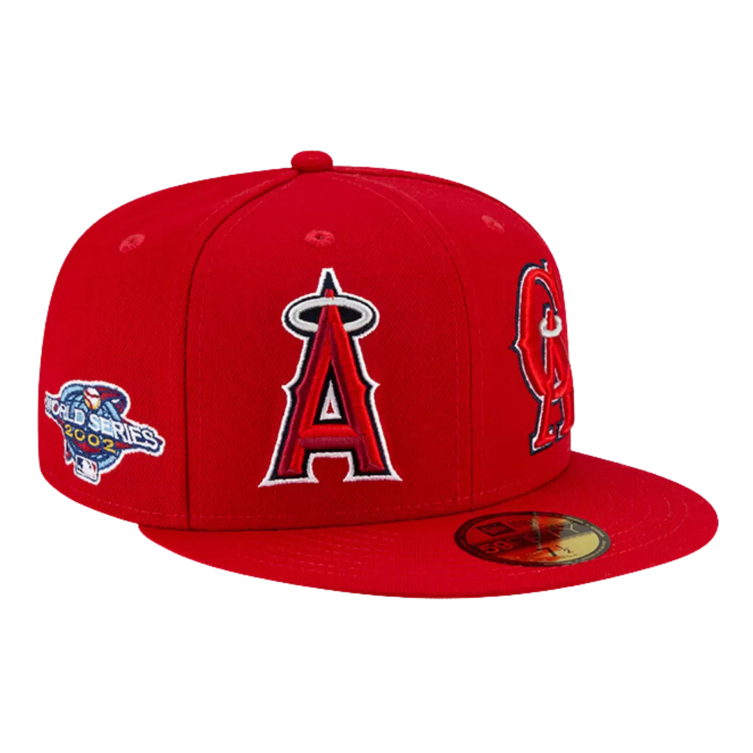 NEW ERA Los Angeles Angels 2002 World Series Side Patch 59FIFTY Fitted Hat 3 NEW ERA Los Angeles Angels 2002 World Series Side Patch 59FIFTY Fitted Hat