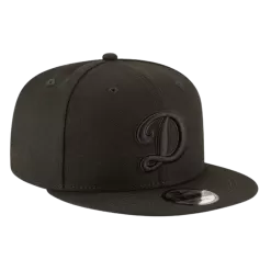 NEW ERA Los Angeles Dodgers Black On Black 9FIFTY Snapback Hat