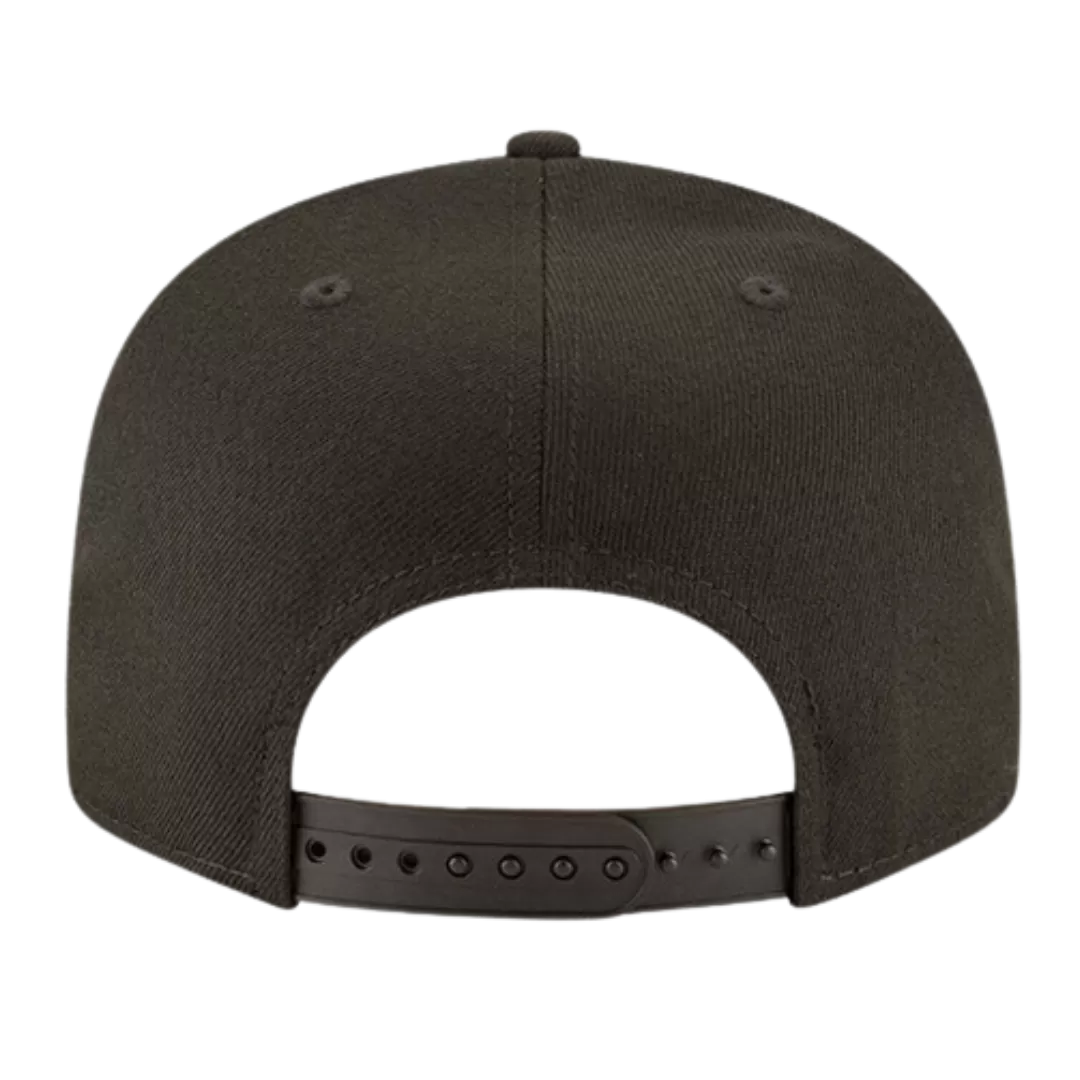 NEW ERA Los Angeles Dodgers Black On Black 9FIFTY Snapback Hat 5 NEW ERA Los Angeles Dodgers Black On Black 9FIFTY Snapback Hat - Image 3